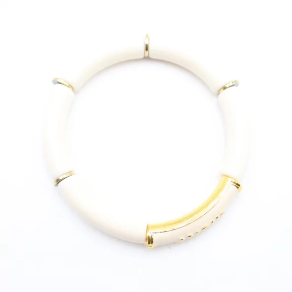 Bracelet tendance en résine avec message