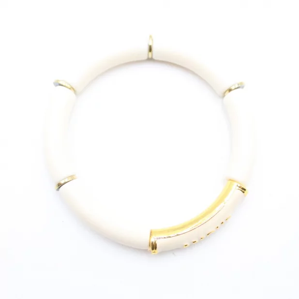 Bracelet tendance en résine avec message