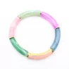 Bracelet tendance en résine avec message
