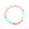 Bracelet tendance en résine avec message