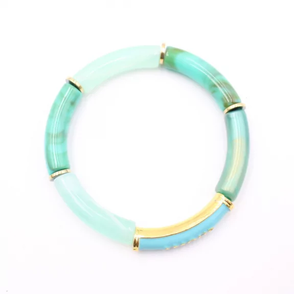 Bracelet tendance en résine avec message