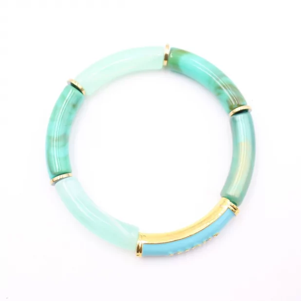 Bracelet tendance en résine avec message