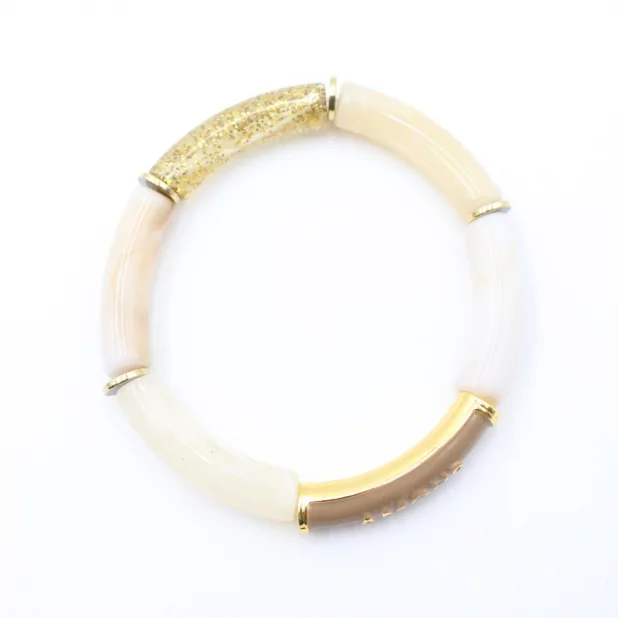 Bracelet tendance en résine avec message