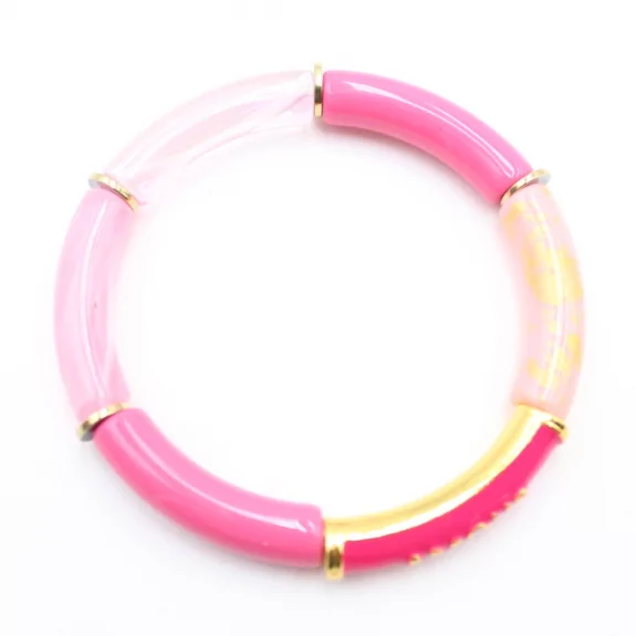 Bracelet tendance en résine avec message