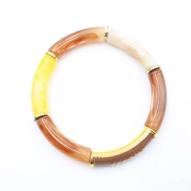 Bracelet tendance en résine avec message