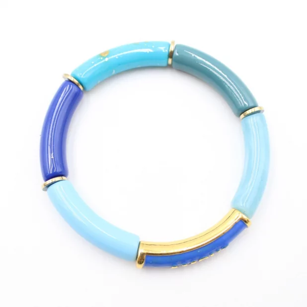 Bracelet tendance en résine avec message