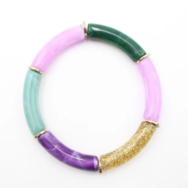 Bracelet tendance en résine