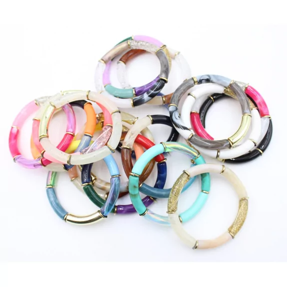 Bracelet tendance en résine