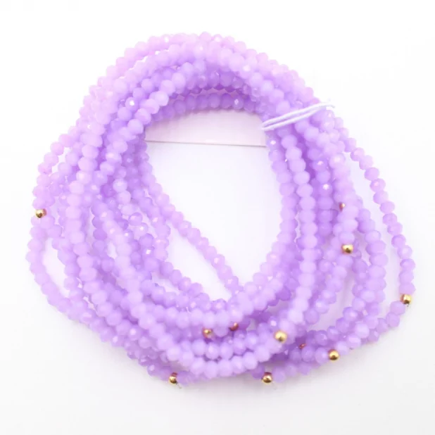 Pack de 12 bracelets petites perles de cristal