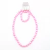 parure de perles collier + bracelet + boucle d'oreille
