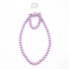 parure de perles collier + bracelet + boucle d'oreille