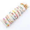 Pack de 12 bracelets perles et pampilles