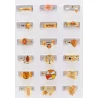 Pack 18 bagues acier inoxydable - ORANGE