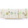 Pack de 12 bracelets acier - VERT CLAIR