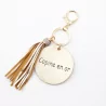 Porte clefs avec message copine en or