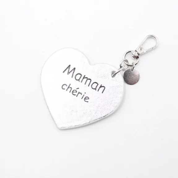 Porte clefs avec message maman chérie