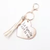 Porte clefs avec message la famille c'est la vie