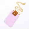 Pochette en moumoute pour téléphone portable