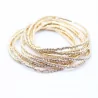 Lot de 10 bracelets strass