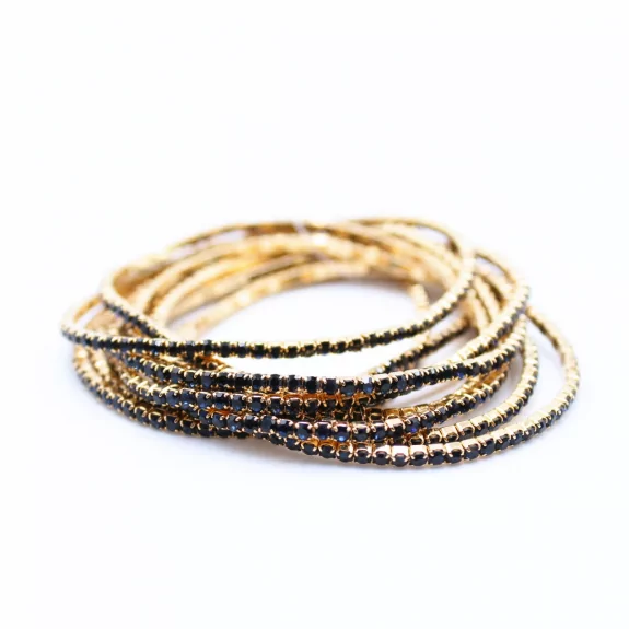 Lot de 10 bracelets strass