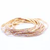 Lot de 10 bracelets strass