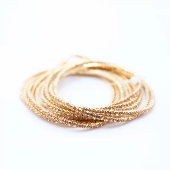 Lot de 10 bracelets strass