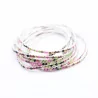 Lot de 10 bracelets strass argenté