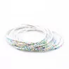 Lot de 10 bracelets strass argenté