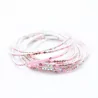 Lot de 10 bracelets strass argenté