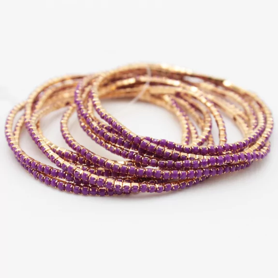 Lot de 10 bracelets strass