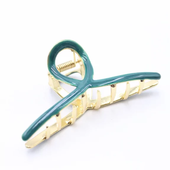 Pince métal avec émail coloré