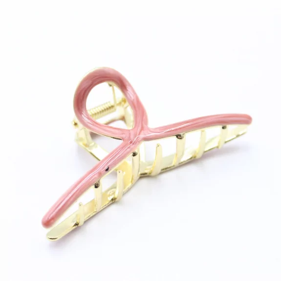 Pince métal avec émail coloré