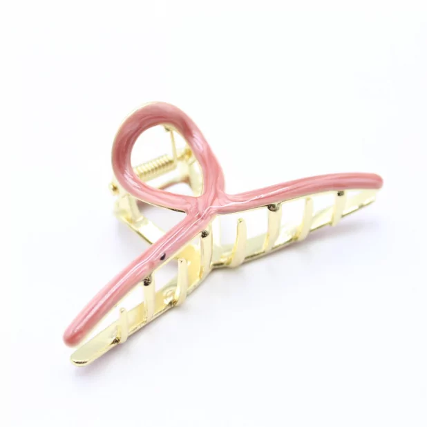 Pince métal avec émail coloré