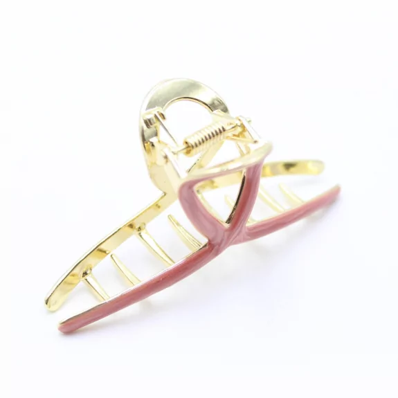 Pince métal avec émail coloré