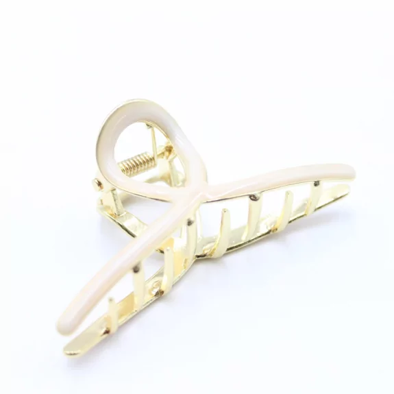 Pince métal avec émail coloré