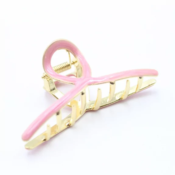 Pince métal avec émail coloré