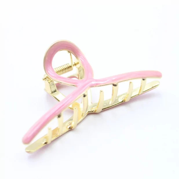 Pince métal avec émail coloré