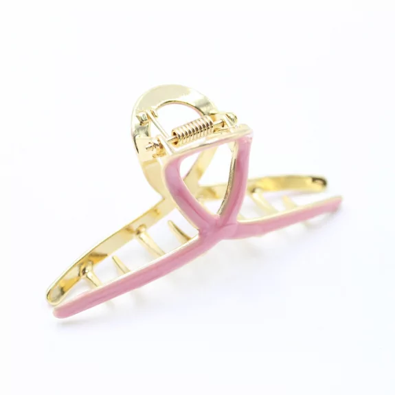 Pince métal avec émail coloré