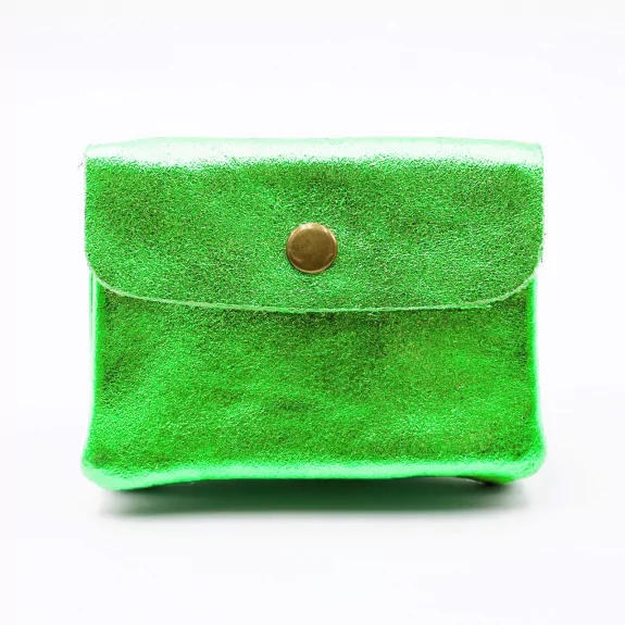 Petit porte monnaie cuir pailleté