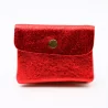 Petit porte monnaie cuir pailleté