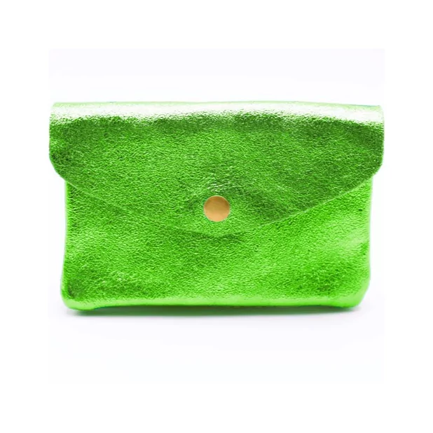 Grand porte monnaie cuir pailleté