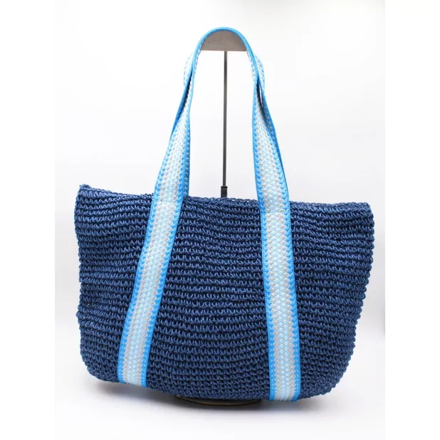 Grand sac tressé en fibre de papier