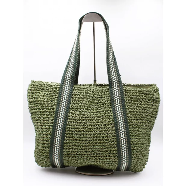 Grand sac tressé en fibre de papier