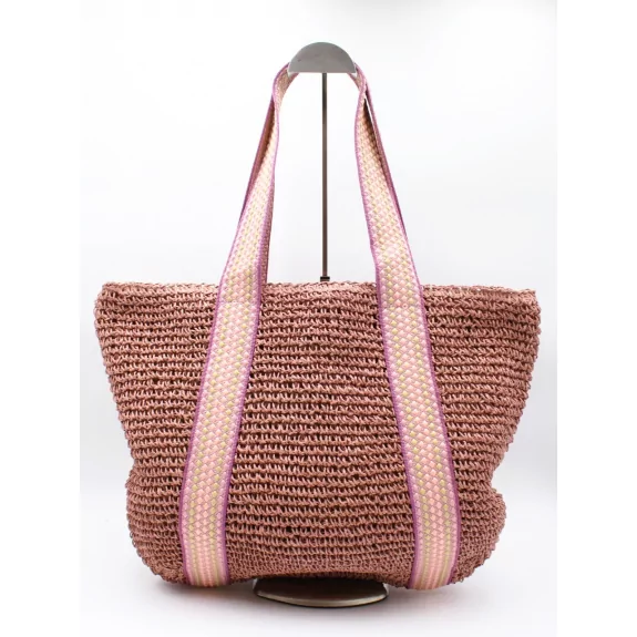 Grand sac tressé en fibre de papier