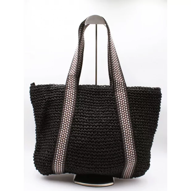 Grand sac tressé en fibre de papier