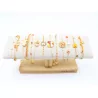Pack de 12 bracelets acier - ORANGE