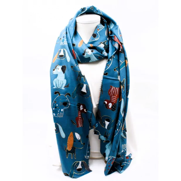 Echarpe tendance avec motif fantaisie