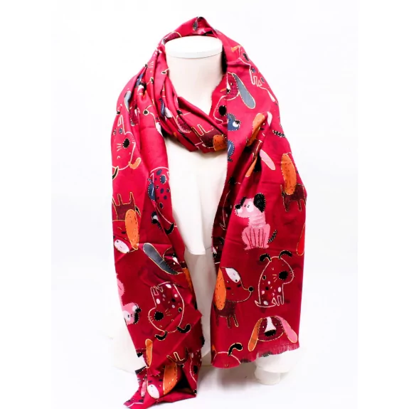 Echarpe tendance avec motif fantaisie