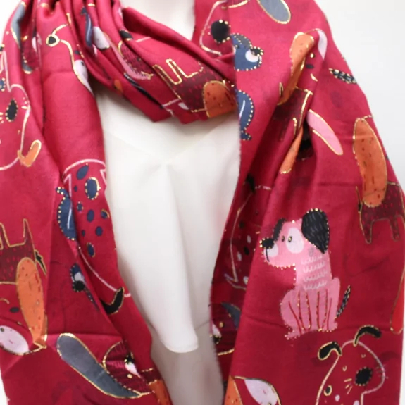 Echarpe tendance avec motif fantaisie