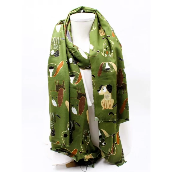 Echarpe tendance avec motif fantaisie